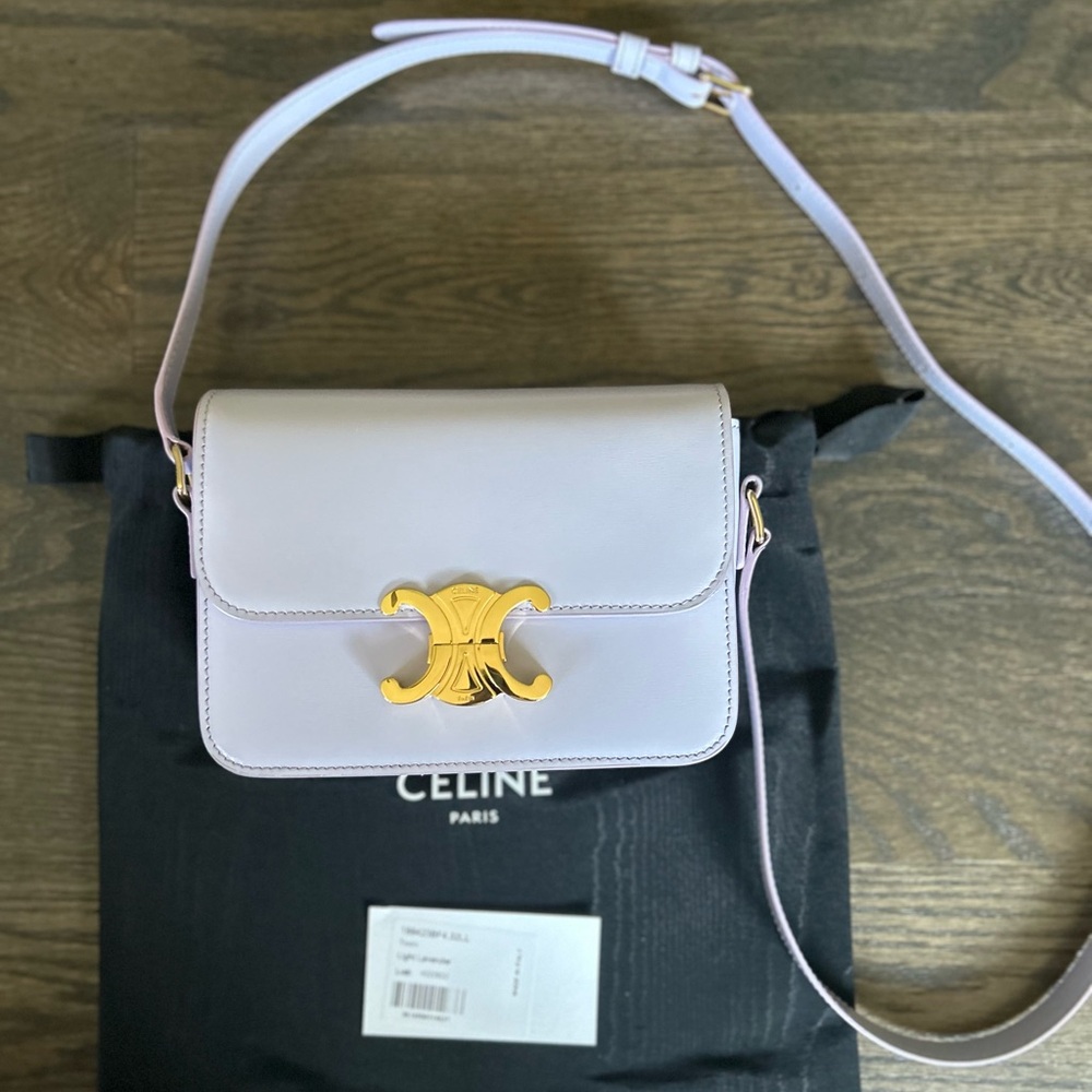 Celine Light Lavender Teen Triomphe- like new